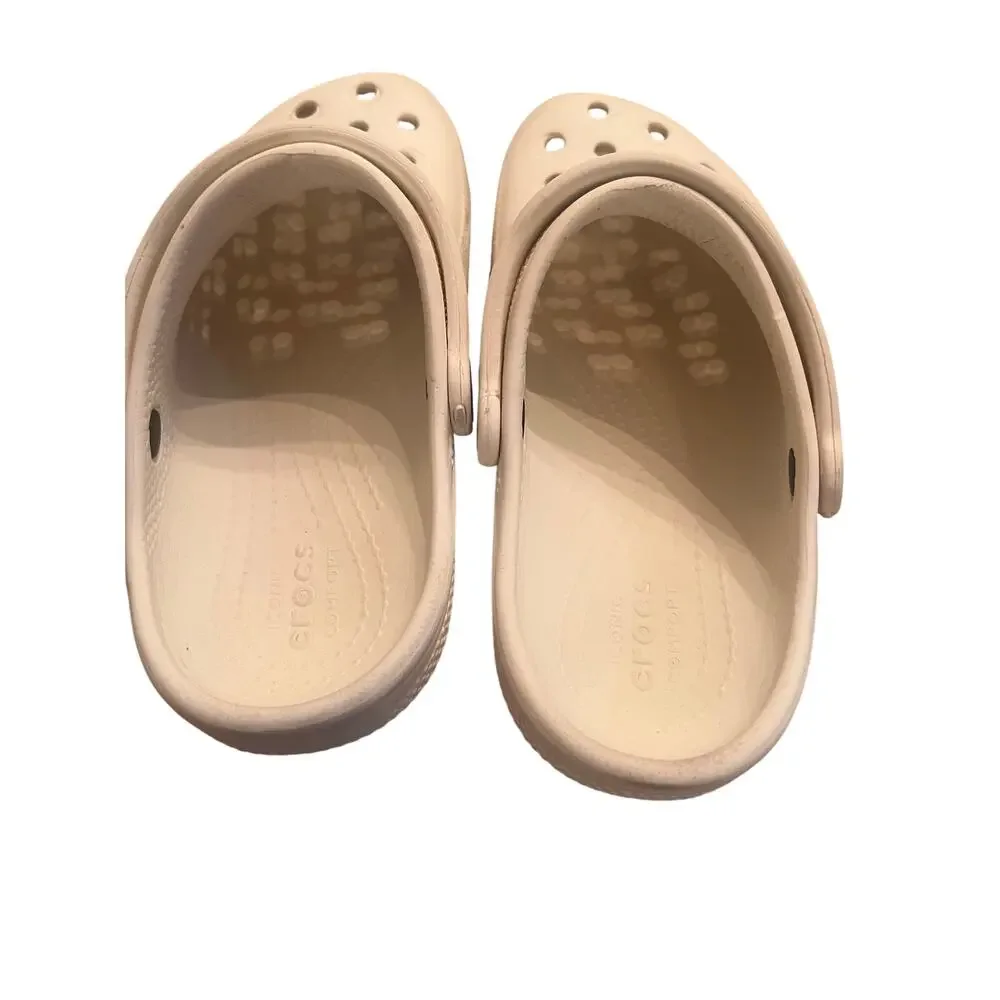 Crocs Kid's 13C White Classic Comfort Slingback Sandals